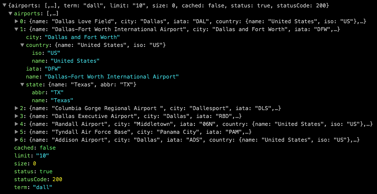 Airport Codes API Data Feed